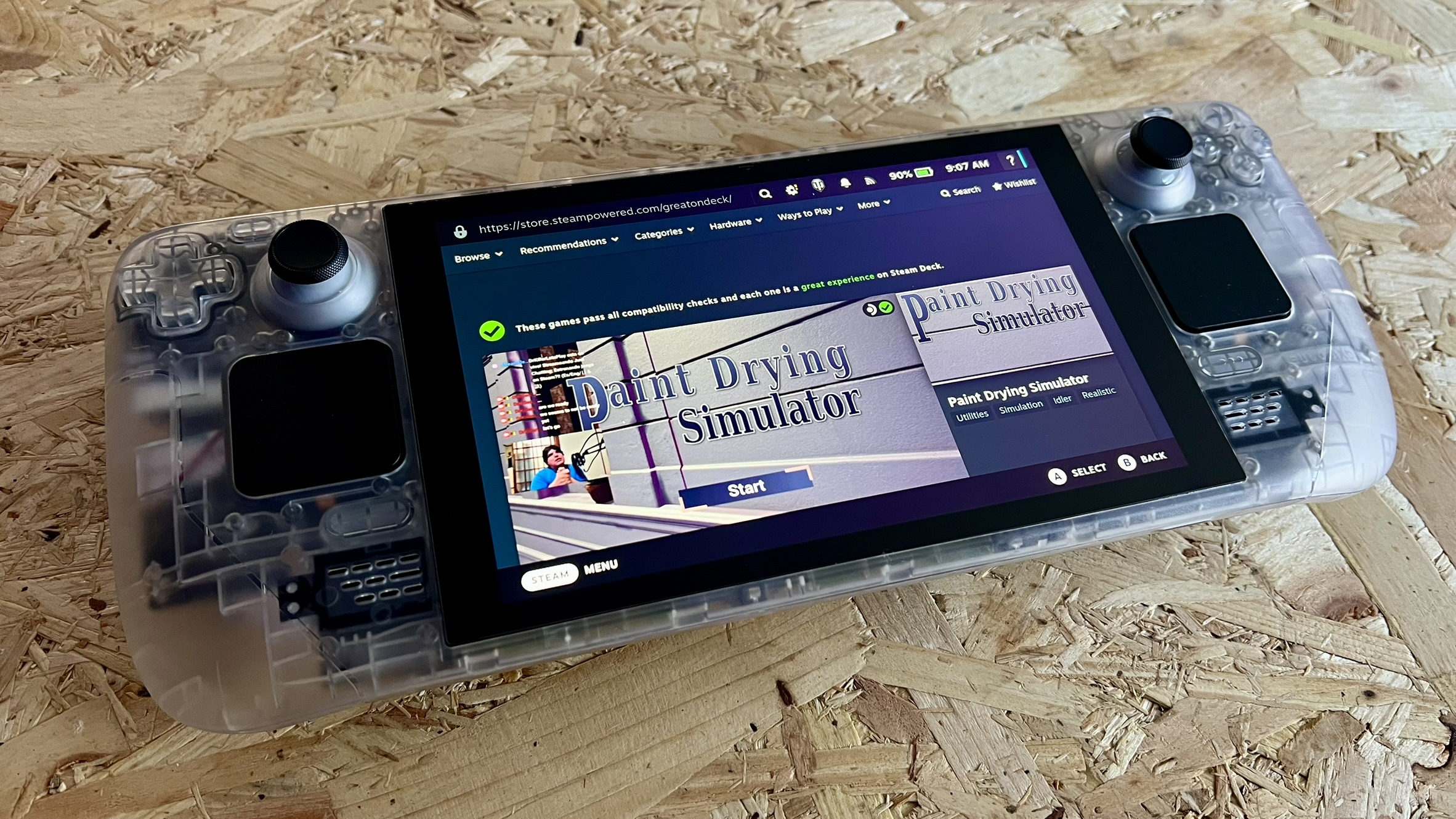 Valve Steam Deck 256GB - Transparent Mod - Image 2